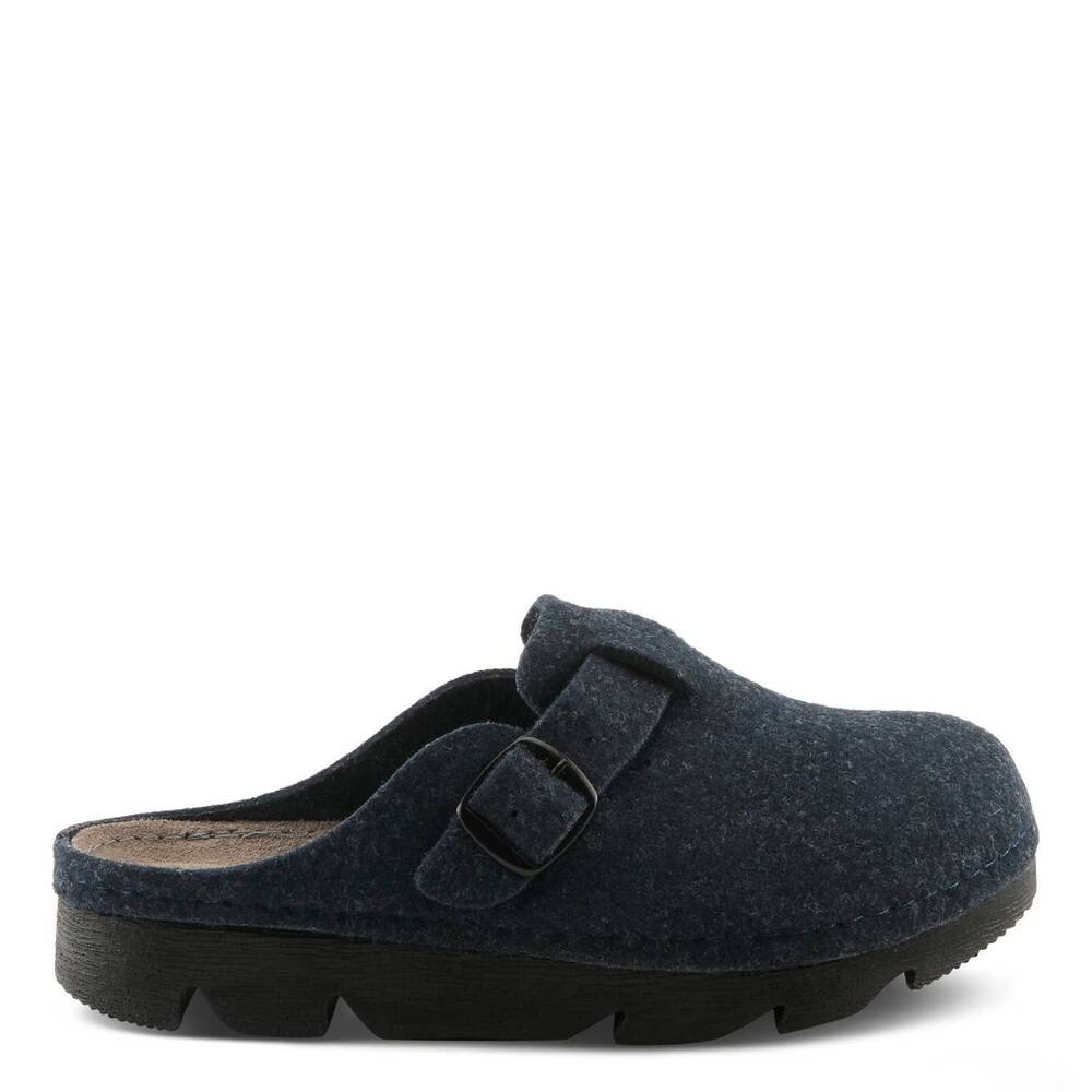 NEW FLEXUS women's clogger platform clog in navy